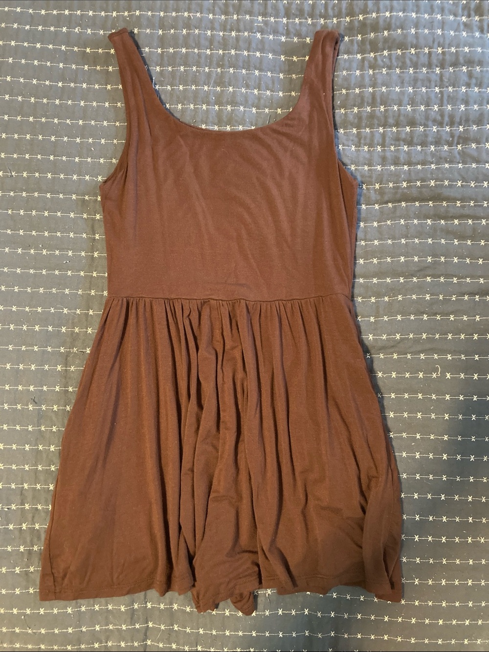 Zenana Brown Skort Tank Romper